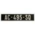 Plaque immatriculation de collection alu 520 x 110 mm