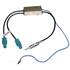 Adaptateur d'antenne 2 Fakra/1 DIN pour Peugeot 407 et Volkswagen après 2005