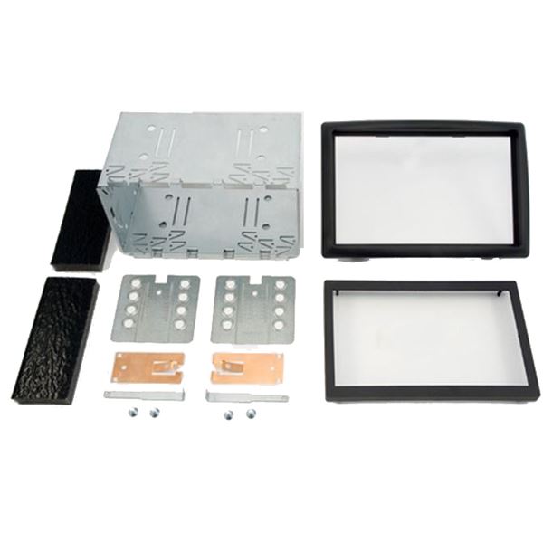 Kit installation 2 DIN pour Renault Megane2 2003>11/2007 Noir P