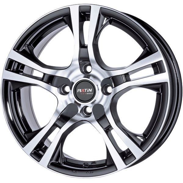 Jante aluminium Platin 15 pouces Noir Poli P 53
