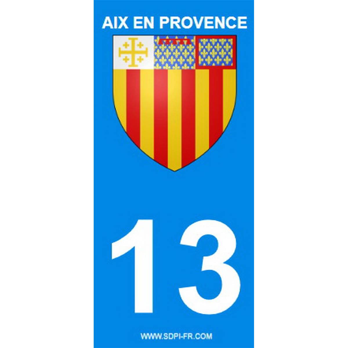 Stickers voiture (2 pièces) Aix En Provence 13