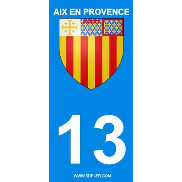 2 Stickers voiture Aix en Provence 13