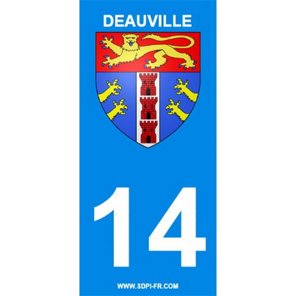 2 Stickers voiture Deauville 14
