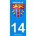 2 Stickers voiture Deauville 14