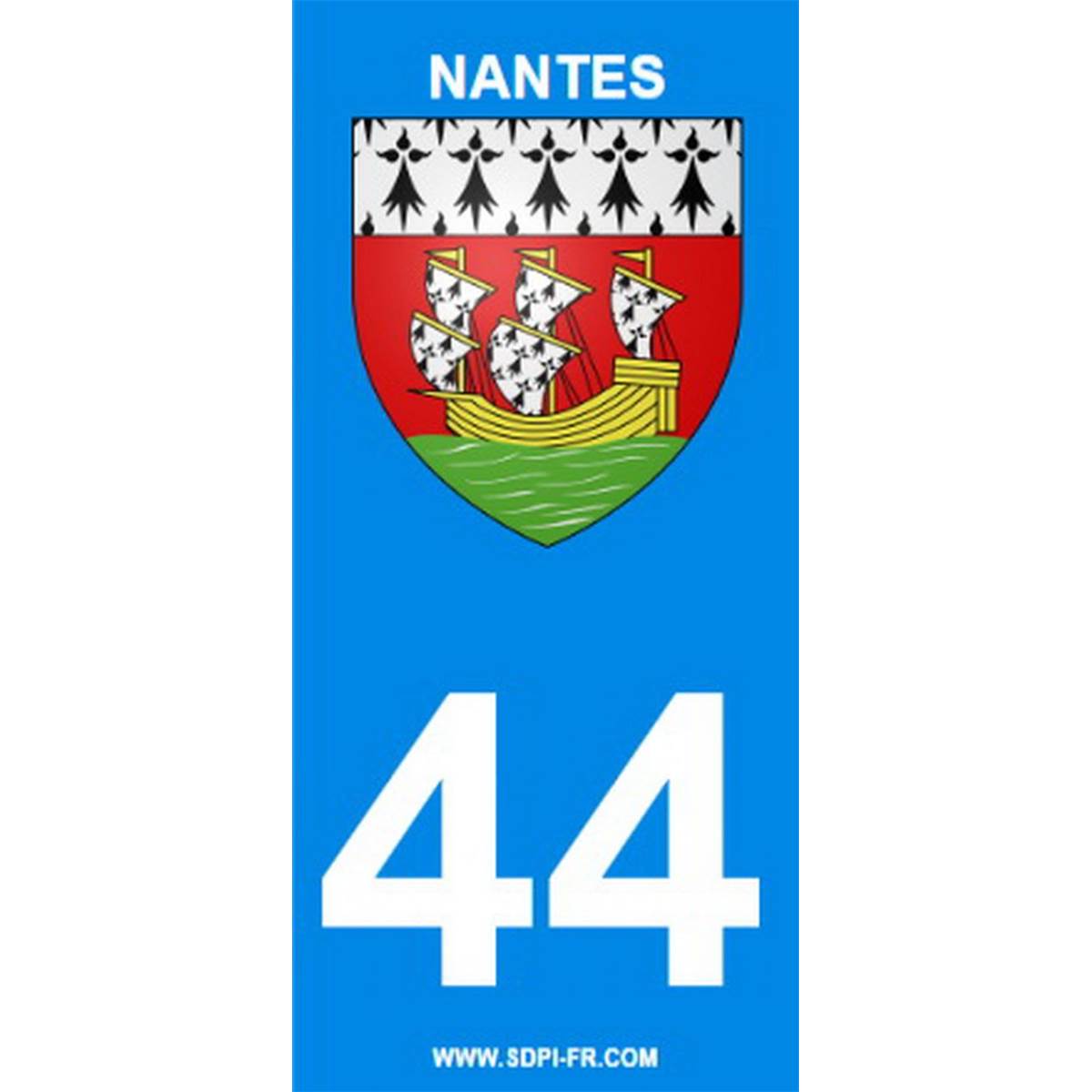 Stickers voiture (2 pièces) Nantes 44