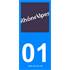 2 Stickers voiture Rhône Alpes 01
