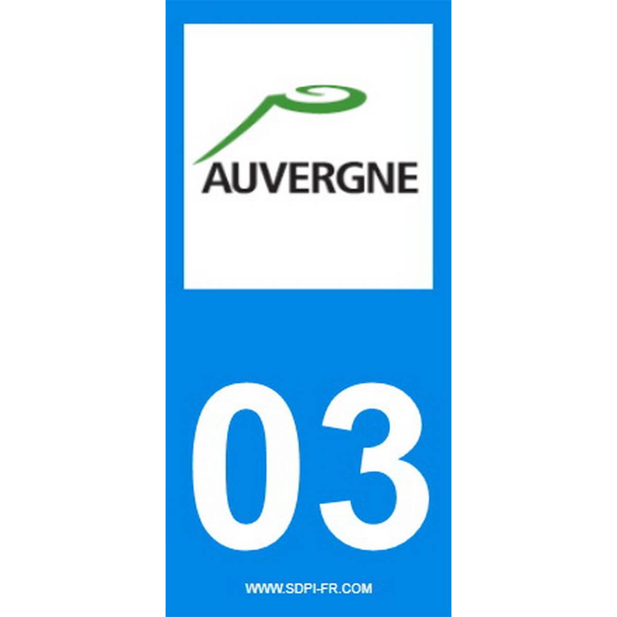 Stickers voiture (2 pièces) Auvergne 03