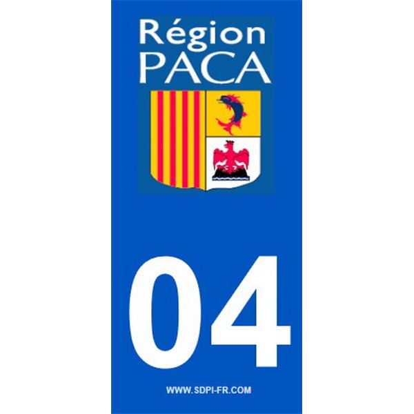 2 Stickers voiture Paca 04