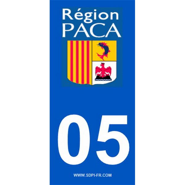 2 Stickers voiture Paca 05