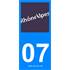 2 Stickers voiture Rhône Alpes 07
