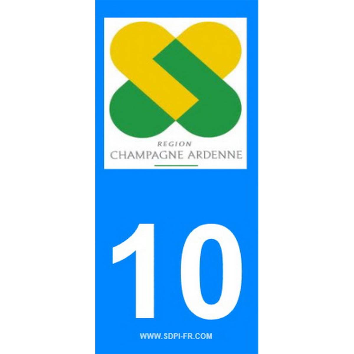 Stickers voiture (2 pièces) Champagne Ardenne 10