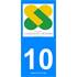 2 Stickers voiture Champagne Ardenne 10
