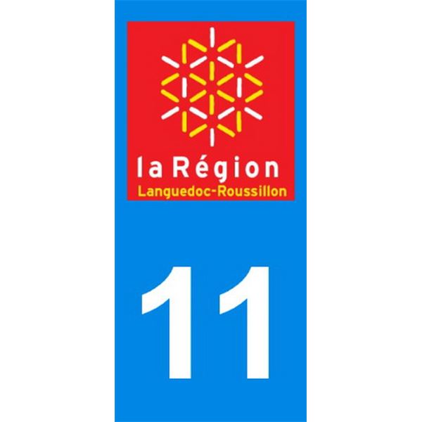 2 Stickers voiture Languedoc Roussillon 11