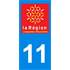 2 Stickers voiture Languedoc Roussillon 11