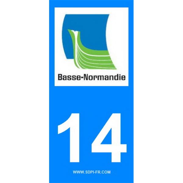 2 Stickers voiture Basse Normandie 14