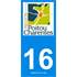 2 Stickers voiture Poitou Charente 16