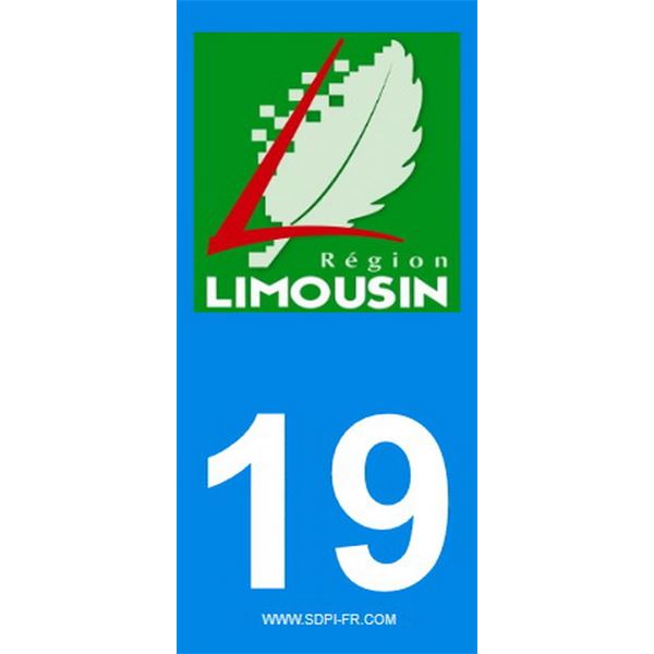 2 Autocollants Limousin 19