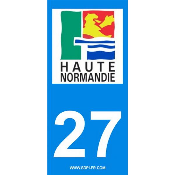 2 Stickers voiture Haute Normandie 27