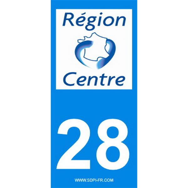 2 Stickers voiture Centre 28