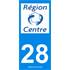 2 Stickers voiture Centre 28
