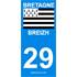 2 Autocollants Bretagne 29