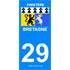 2 Stickers voiture Finistère 29