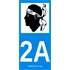 2 Autocollants Corse 2A
