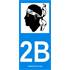 2 Autocollants Corse 2B