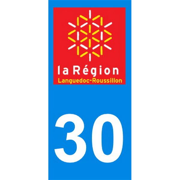 2 Autocollants Languedoc Roussillon 30