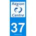 2 Stickers voiture Centre 37