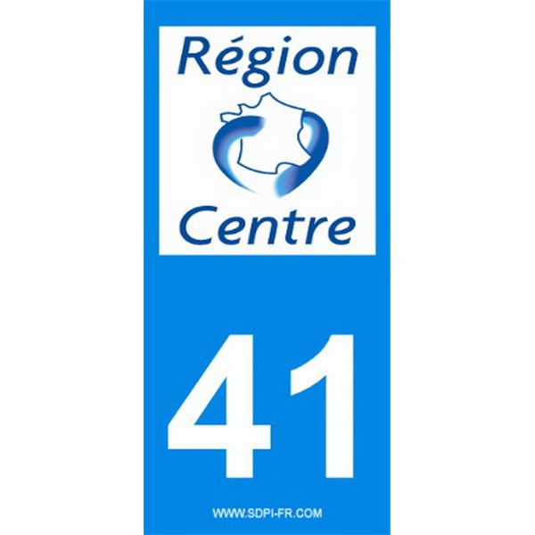 2 Stickers voiture Centre 41