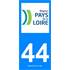 2 Stickers voiture Pays De La Loire 44