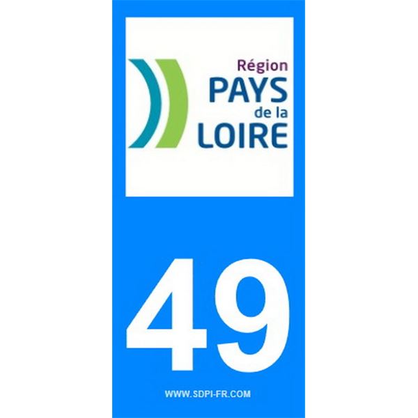 2 Autocollants Pays De La Loire 49