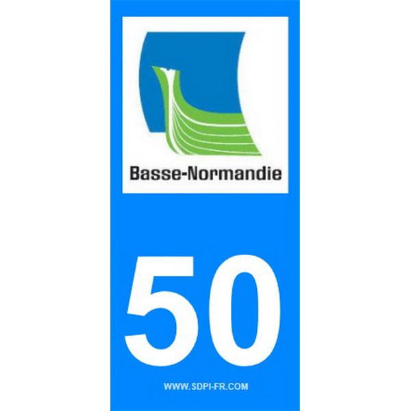 2 Stickers voiture Basse Normandie 50
