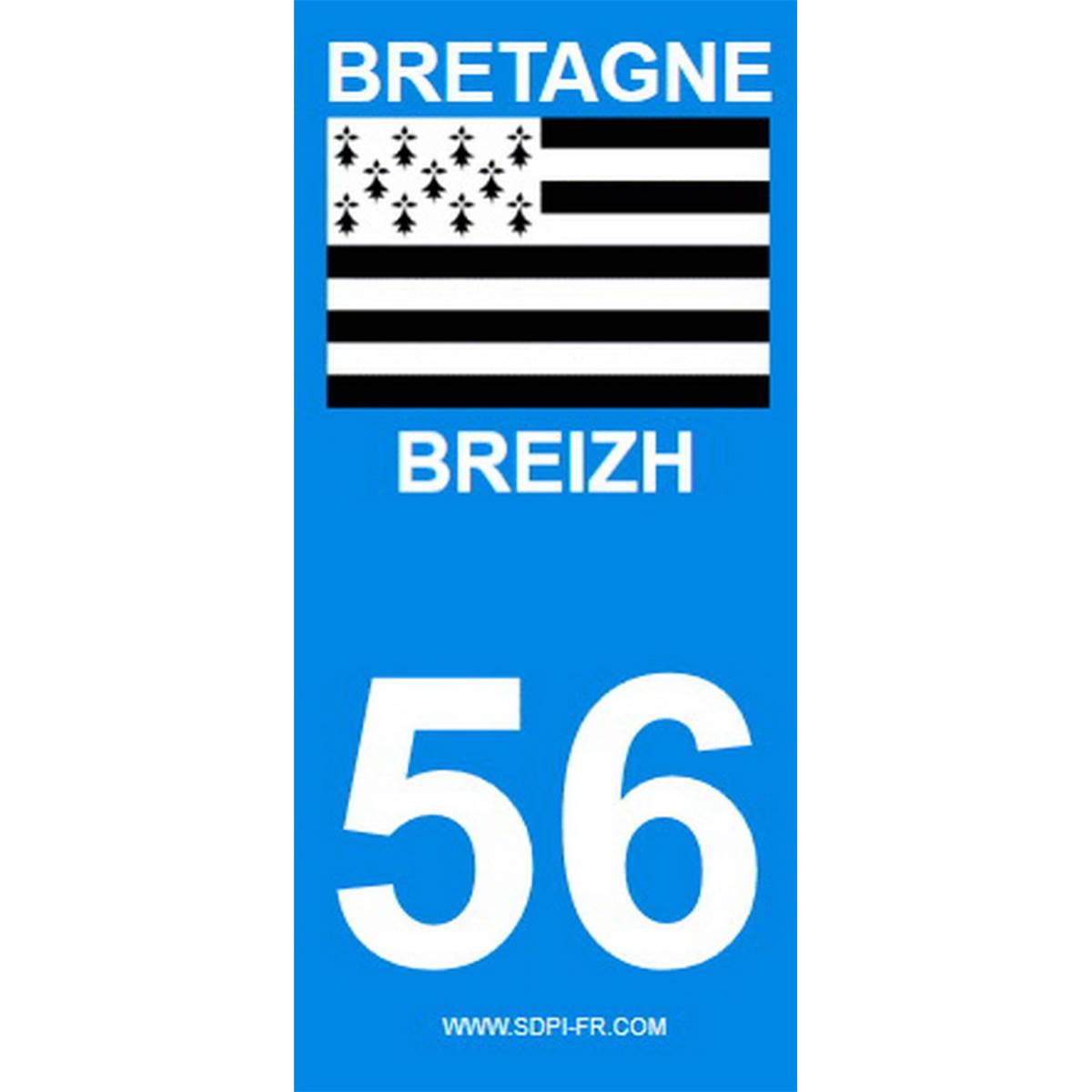 Autocollants (2 pièces) Bretagne 56