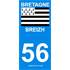 2 Autocollants Bretagne 56