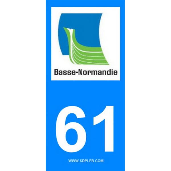 2 Stickers voiture Basse Normandie 61