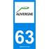 2 Stickers voiture Auvergne 63