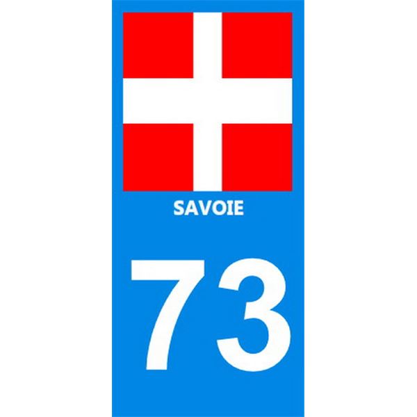 2 Autocollants pour voiture Savoie 73