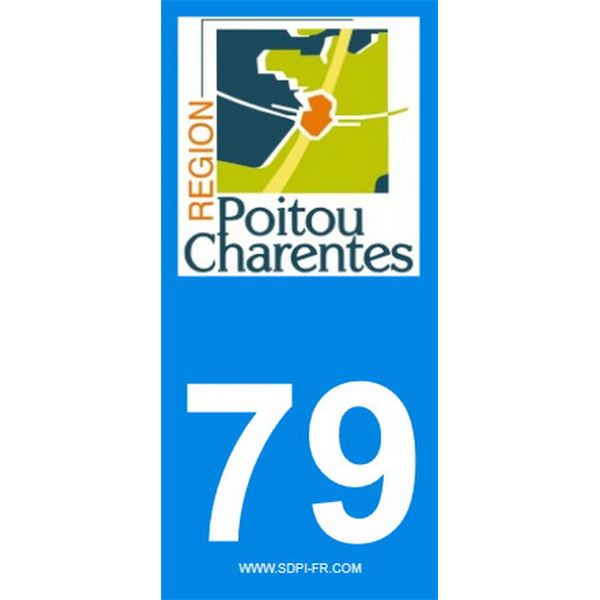 2 Stickers voiture Poitou Charente 79