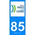 2 Stickers voiture Pays De La Loire 85