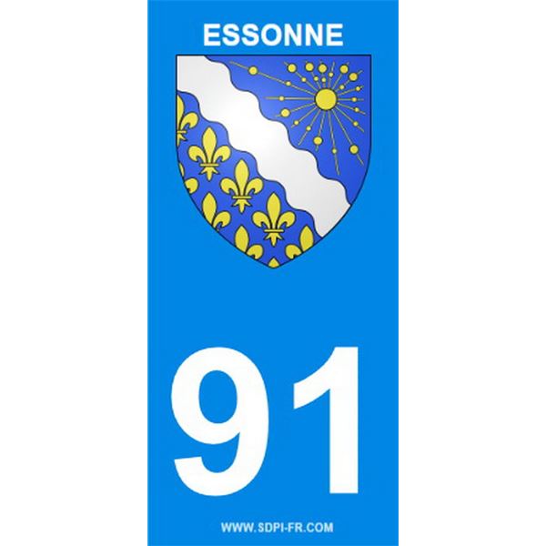 2 Stickers voiture Essone 91