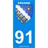 2 Stickers voiture Essone 91