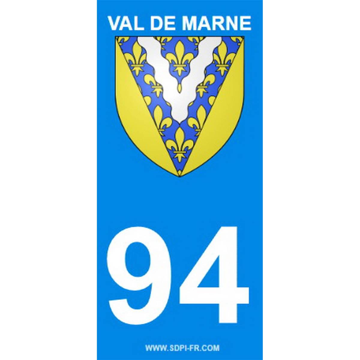 Stickers voiture (2 pièces) Val De Marne 94