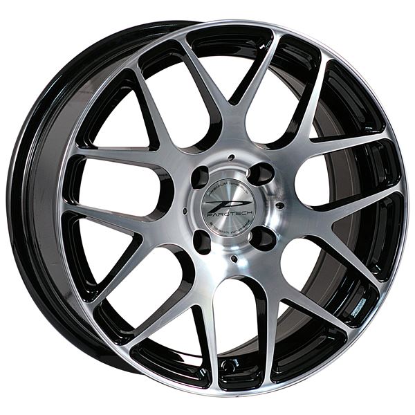 Jante aluminium Parotech 17 pouces Black Poli Brillant