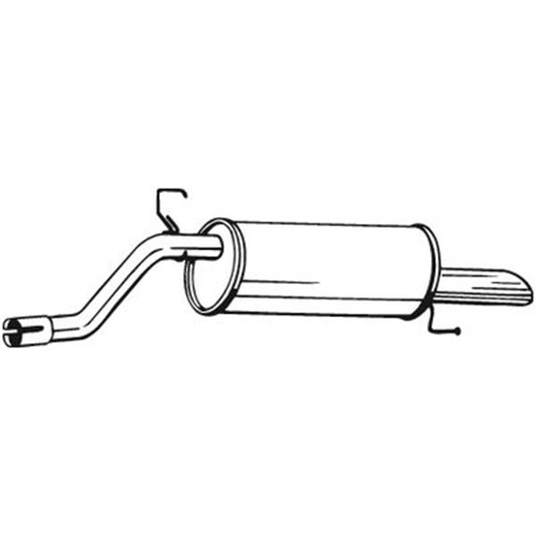 1 silencieux d'échappement arrière Bosal 185181