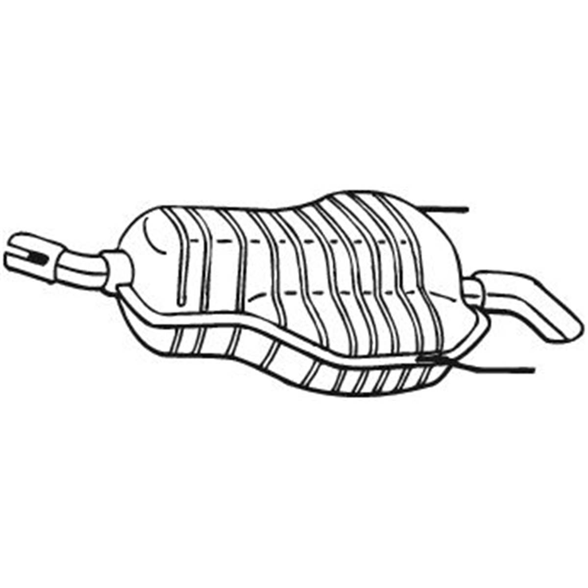 Silencieux D'échappement Arrière Bosal 185647