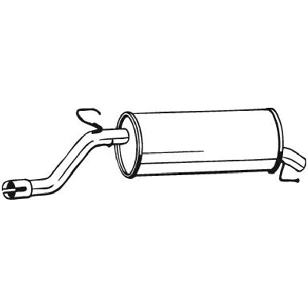 1 silencieux d'échappement arrière Bosal 185689