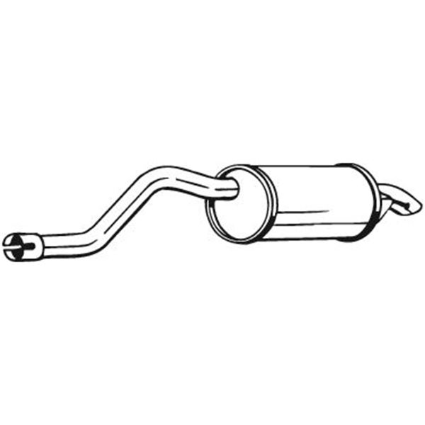 1 silencieux d'échappement arrière Bosal 200083
