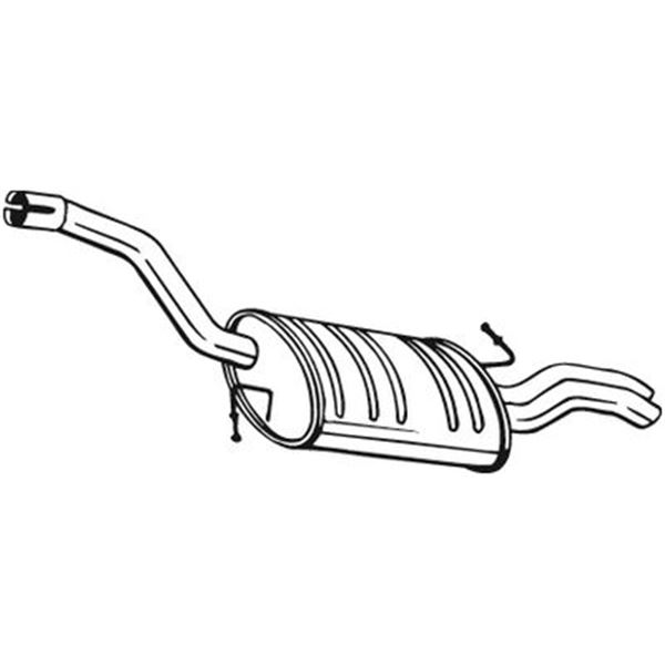 1 silencieux d'échappement arrière Bosal 233145